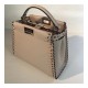 Fendi Peekaboo Mini with Metal-Plated Micro Studs 8BN244 Fendi Peekaboo Mini with Metal-Plated Micro Studs 8BN244