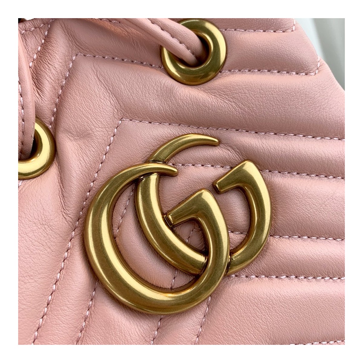 Gucci GG Marmont Quilted Leather Bucket Bag 476674 Gucci GG Marmont Quilted Leather Bucket Bag 476674
