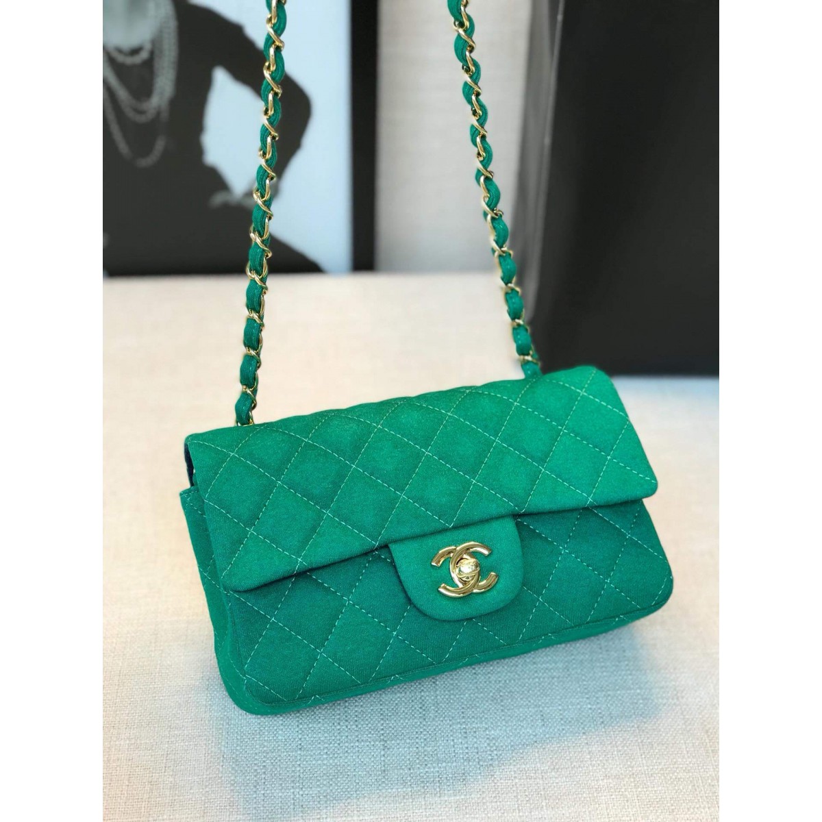 Chanel Jersey Classic Handbag A01112 Chanel Jersey Classic Handbag A01112