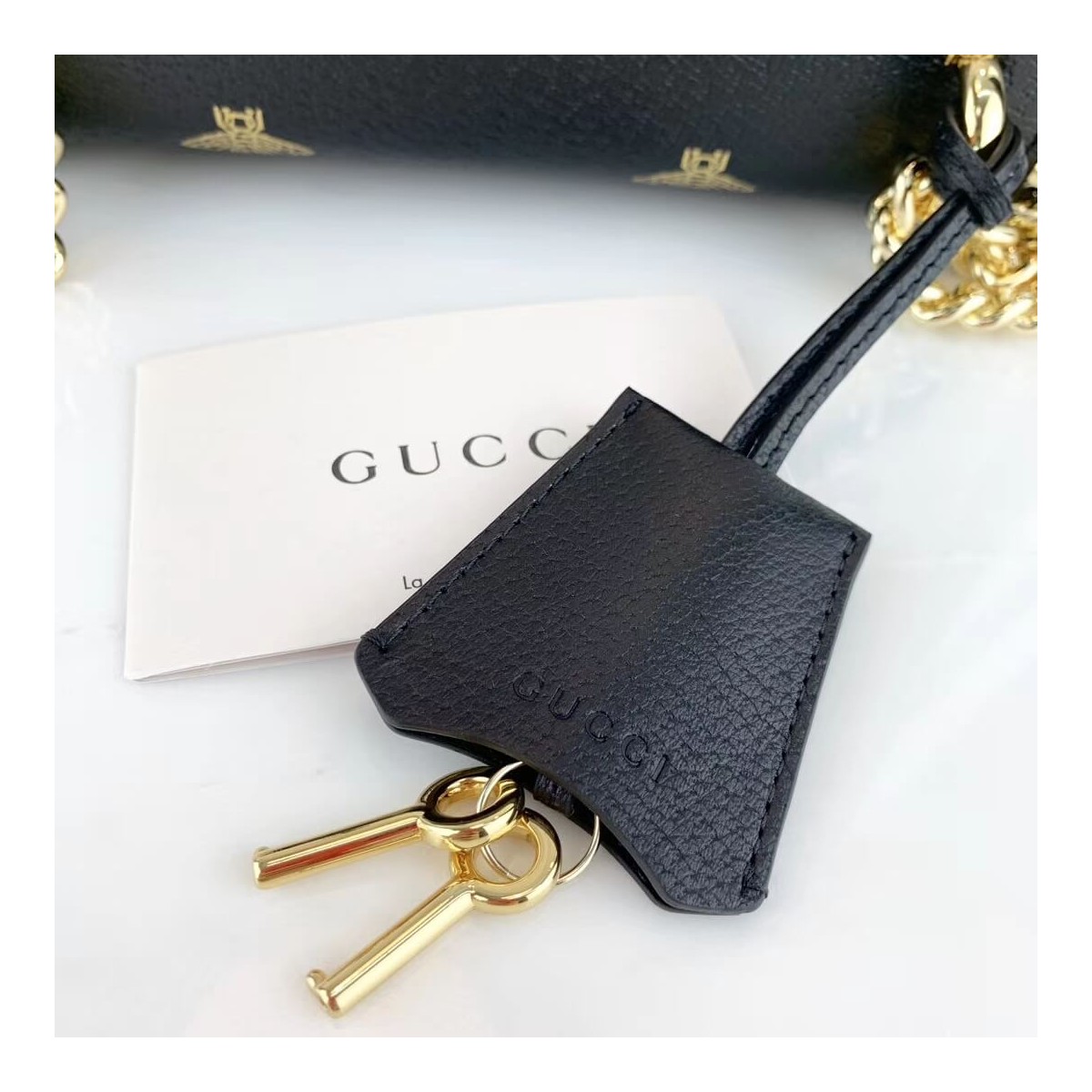 Gucci Padlock Bee Star Small Shoulder Bag 432182 Gucci Padlock Bee Star Small Shoulder Bag 432182