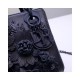 Christian Dior Lambskin Embroidered Flowers Mini "Lady Dior" Bag M0565 Christian Dior Lambskin Embroidered Flowers Mini "Lady Dior" Bag M0565