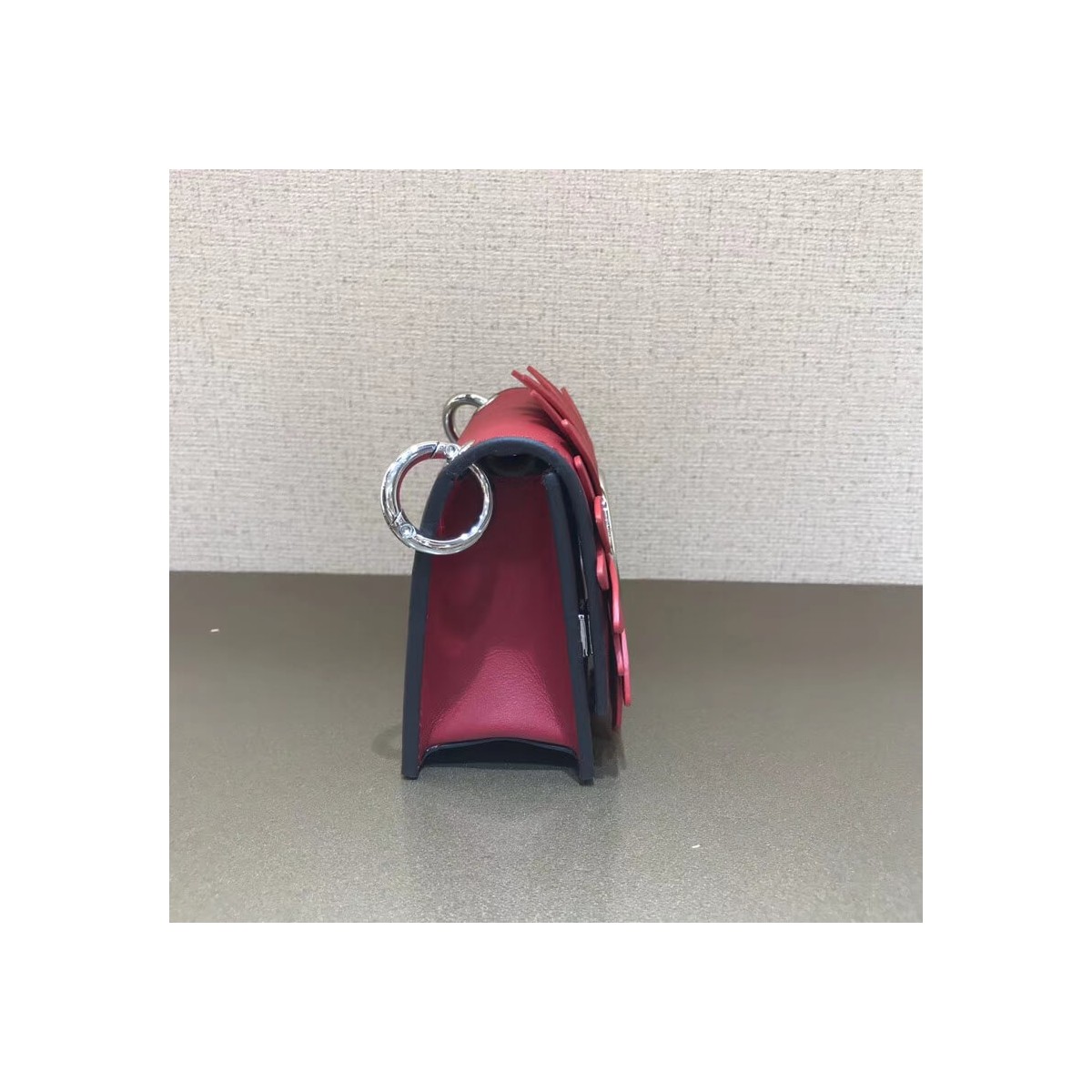 Fendi Micro Kan I Logo Gerbera Leather Shoulder Bag 8BS003 Fendi Micro Kan I Logo Gerbera Leather Shoulder Bag 8BS003