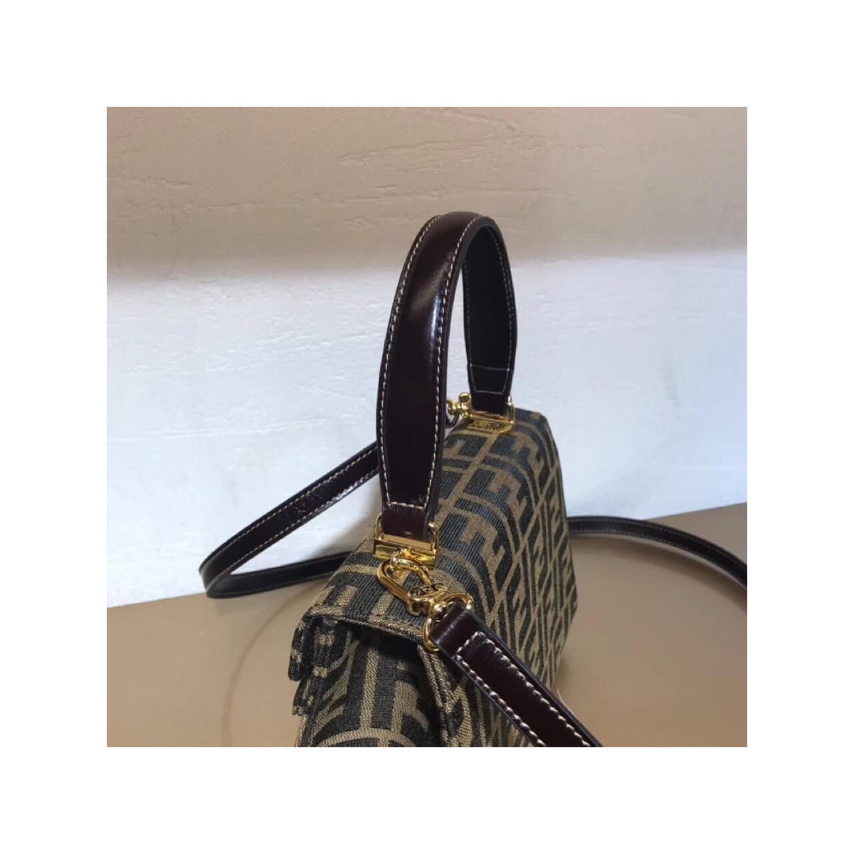 Fendi Vintage Mamma Baguette Zucca Kelley Bag F04 Fendi Vintage Mamma Baguette Zucca Kelley Bag F04