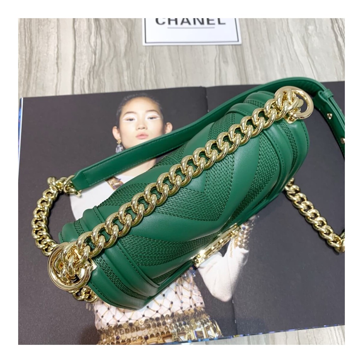 Chanel Calfskin Small Boy Chanel Handbag A67085 Chanel Calfskin Small Boy Chanel Handbag A67085