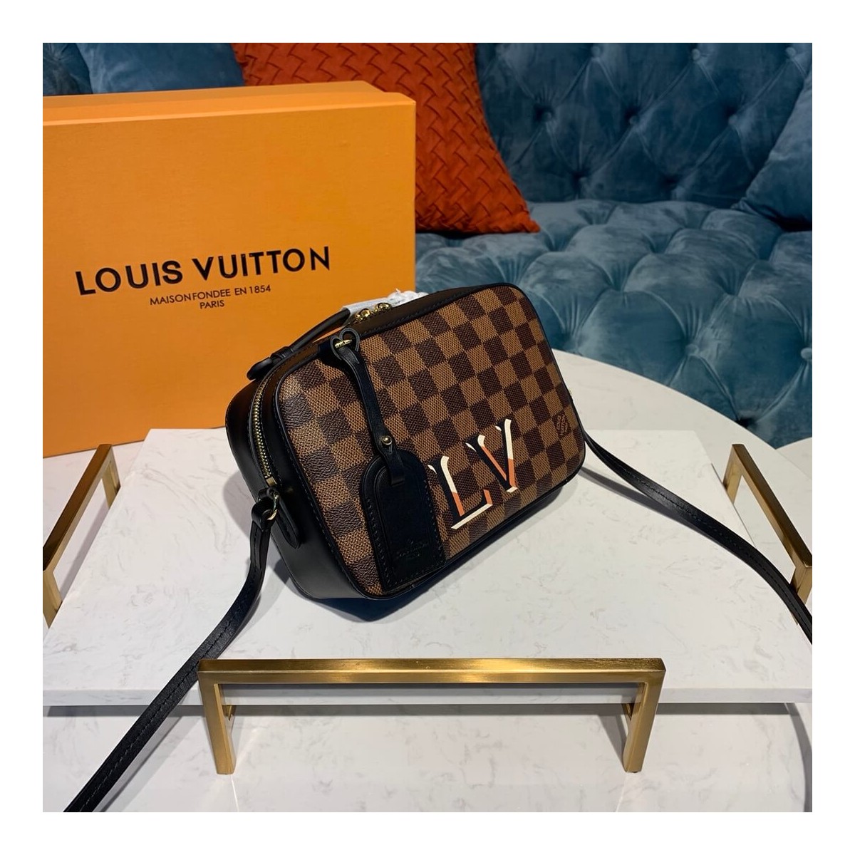 Louis Vuitton Damier Ebene Canvas Santa Monica N40178 Louis Vuitton Damier Ebene Canvas Santa Monica N40178