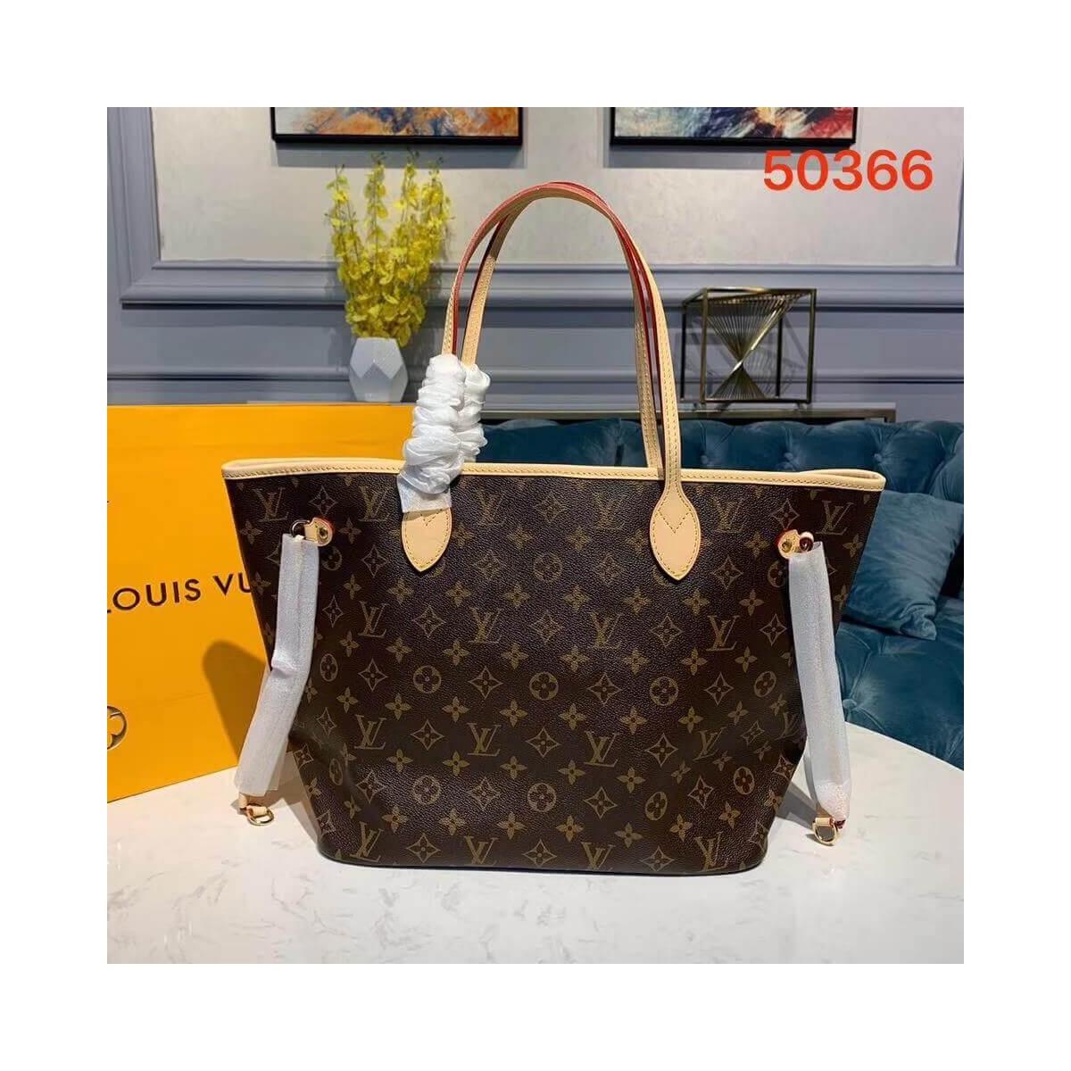 Louis Vuitton Monogram Canvas Neverfull MM M50366 Pink Louis Vuitton Monogram Canvas Neverfull MM M50366 Pink