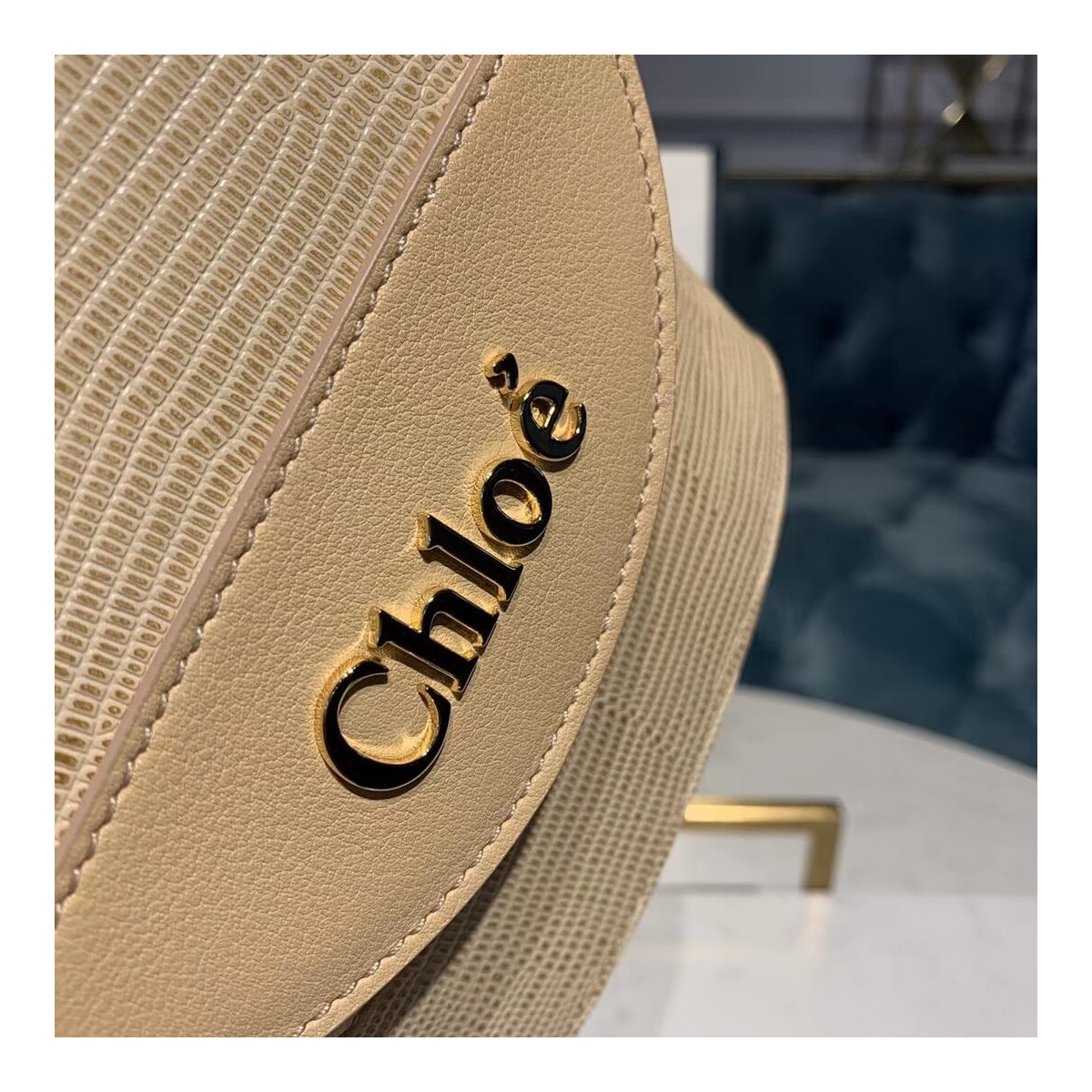 Chloe Small Aby Lock Chain Bag Embossed Lizard Effect S1220 Chloe Small Aby Lock Chain Bag Embossed Lizard Effect S1220