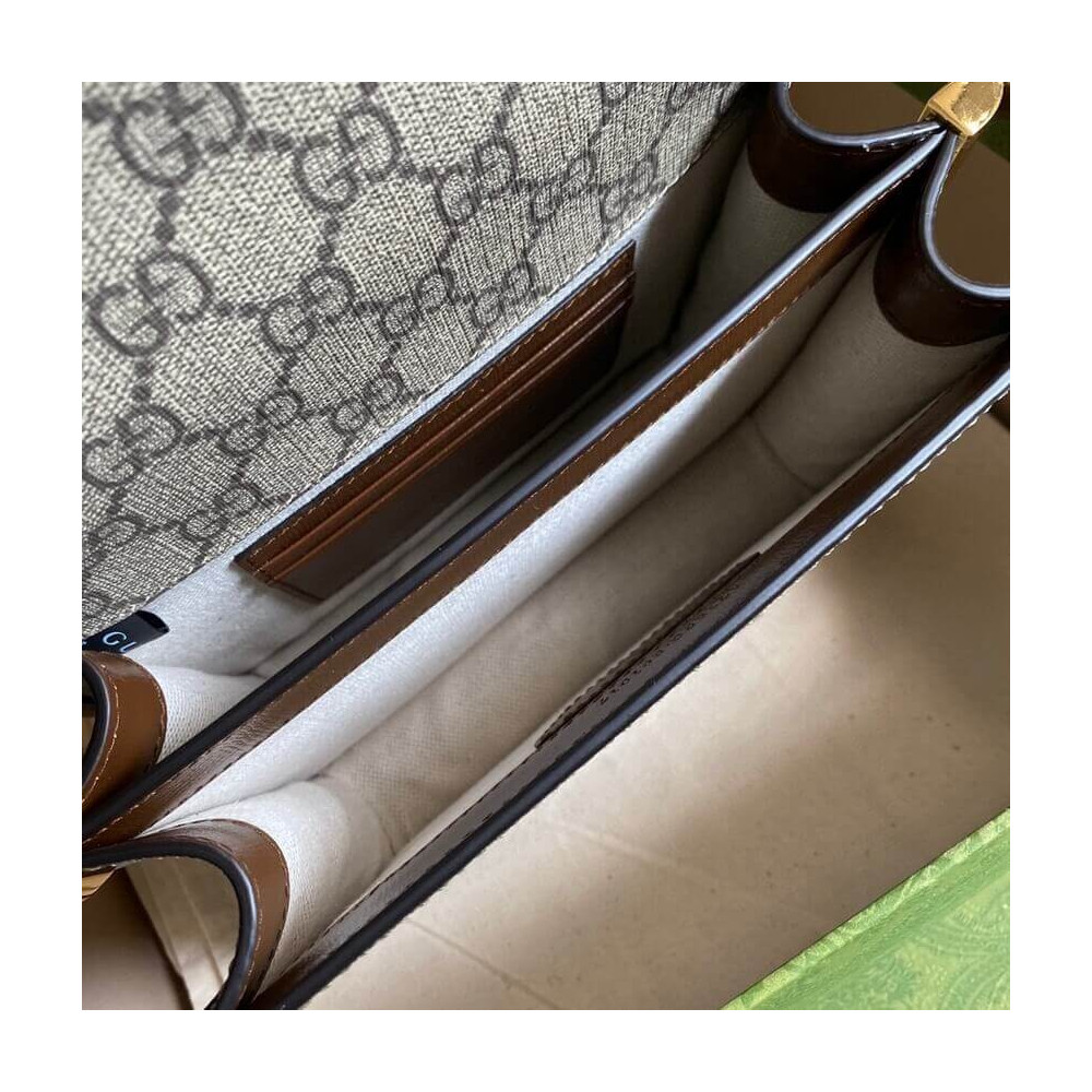 Gucci Mini Shoulder Bag with Interlocking G in GG Supreme 671620 Gucci Mini Shoulder Bag with Interlocking G in GG Supreme 671620