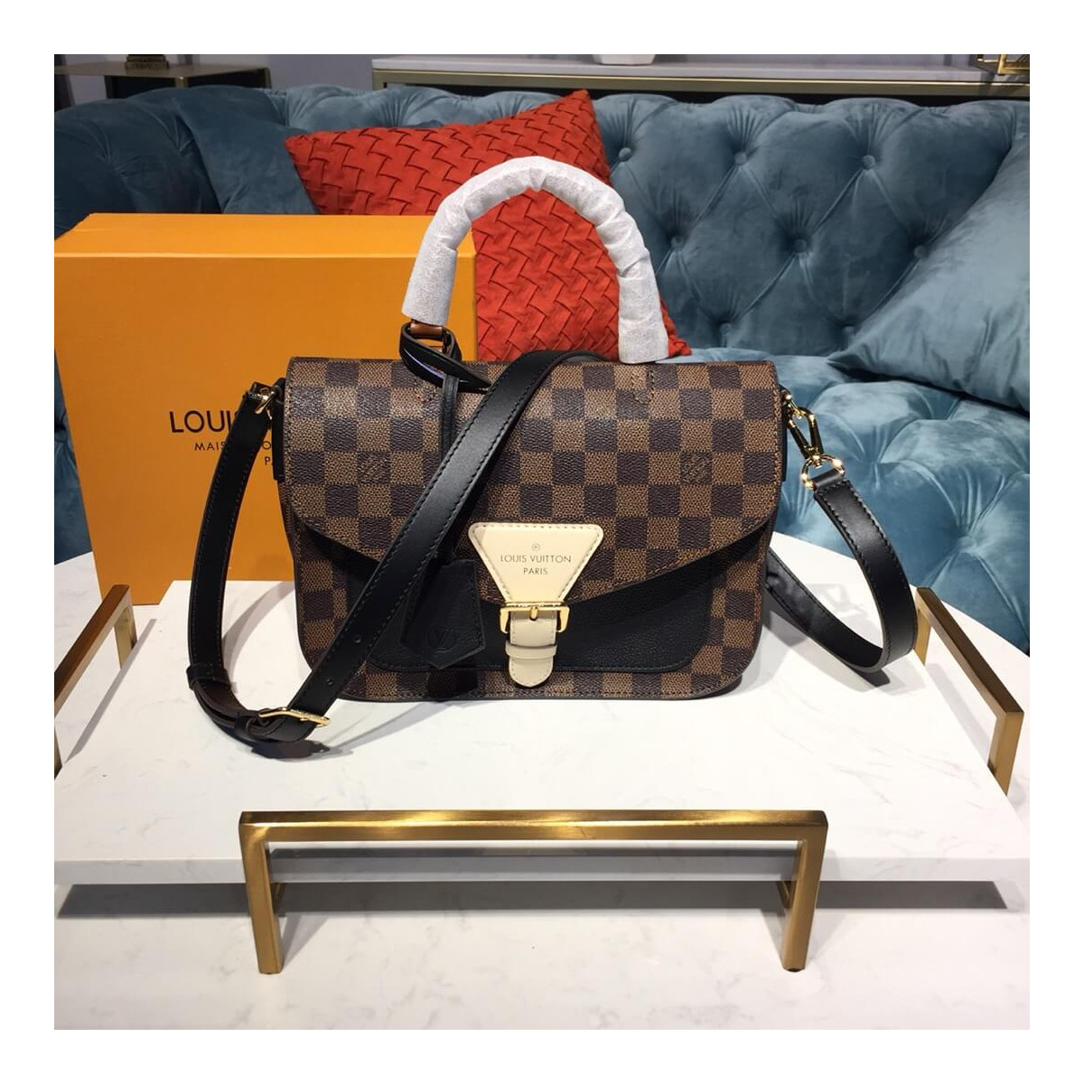 Louis Vuitton Damier Ebene Beaumarchais N40146 N40147 N40148 Louis Vuitton Damier Ebene Beaumarchais N40146 N40147 N40148
