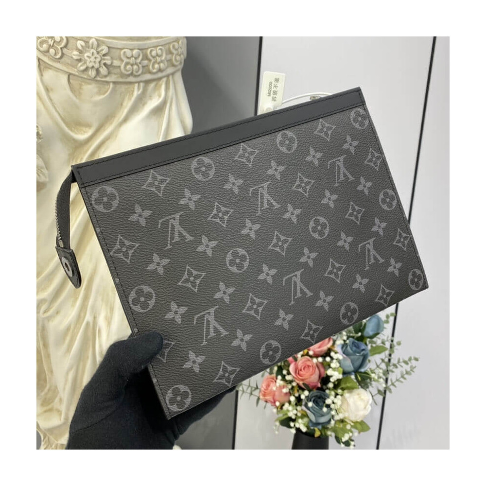 Louis Vuitton Monogram Eclipse Pochette Voyage MM M61692 Louis Vuitton Monogram Eclipse Pochette Voyage MM M61692
