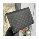 Louis Vuitton Monogram Eclipse Pochette Voyage MM M61692 Louis Vuitton Monogram Eclipse Pochette Voyage MM M61692