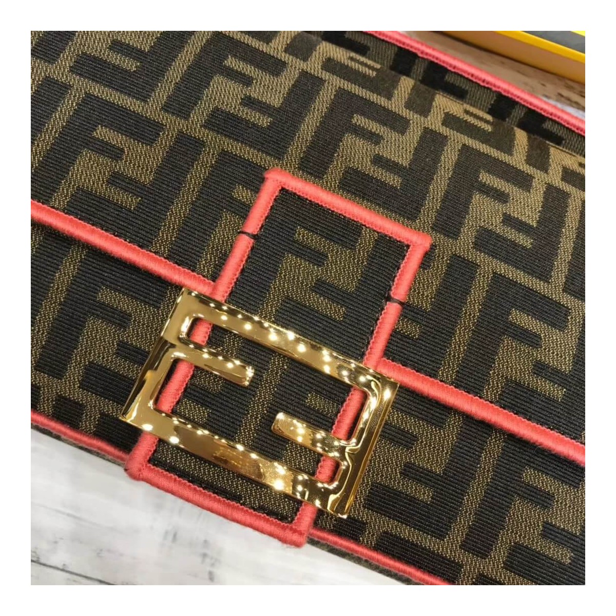 Fendi Roma Amor Fabric Baguette Bag 8BR600 Fendi Roma Amor Fabric Baguette Bag 8BR600