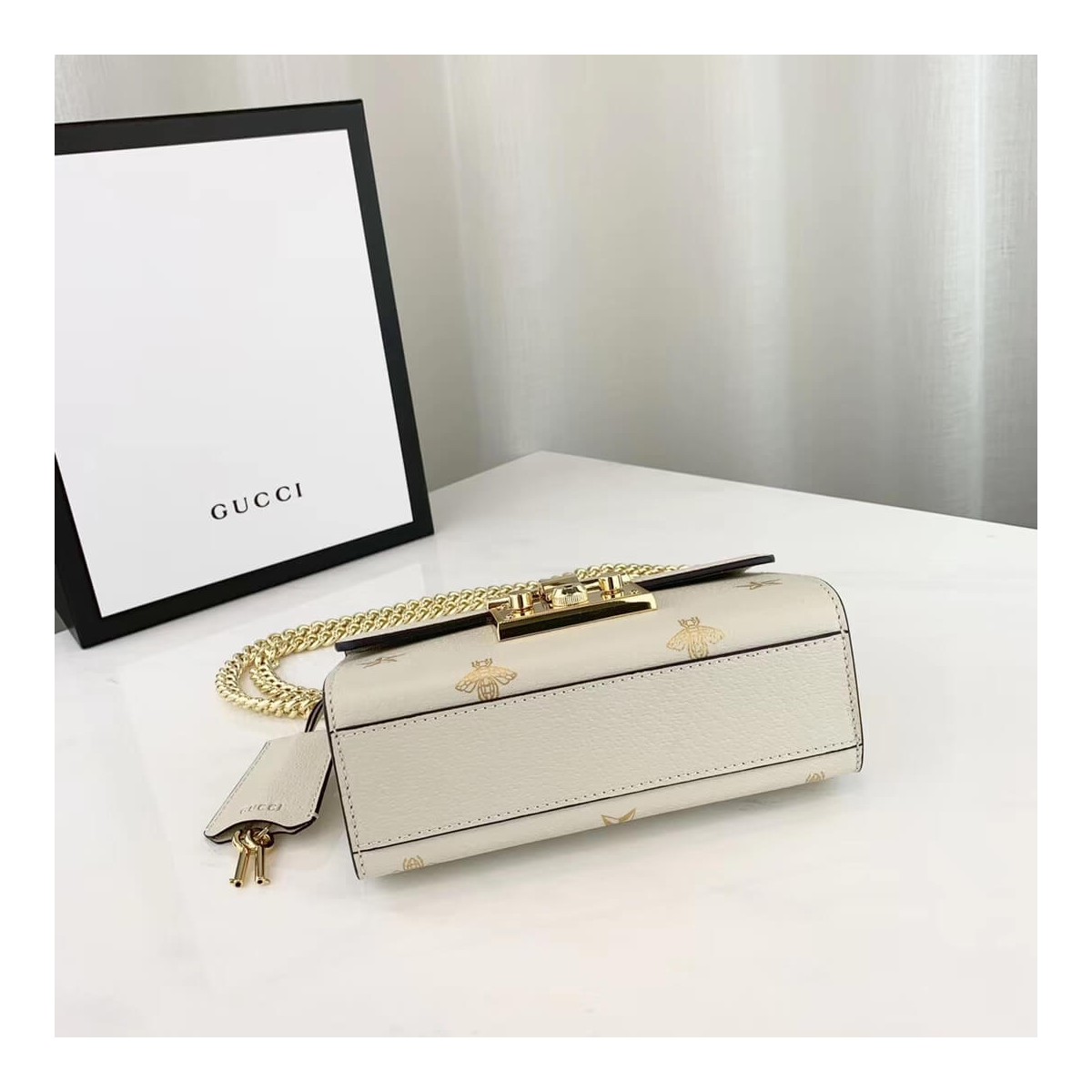 Gucci Padlock Bee Star Small Shoulder Bag 432182 Gucci Padlock Bee Star Small Shoulder Bag 432182