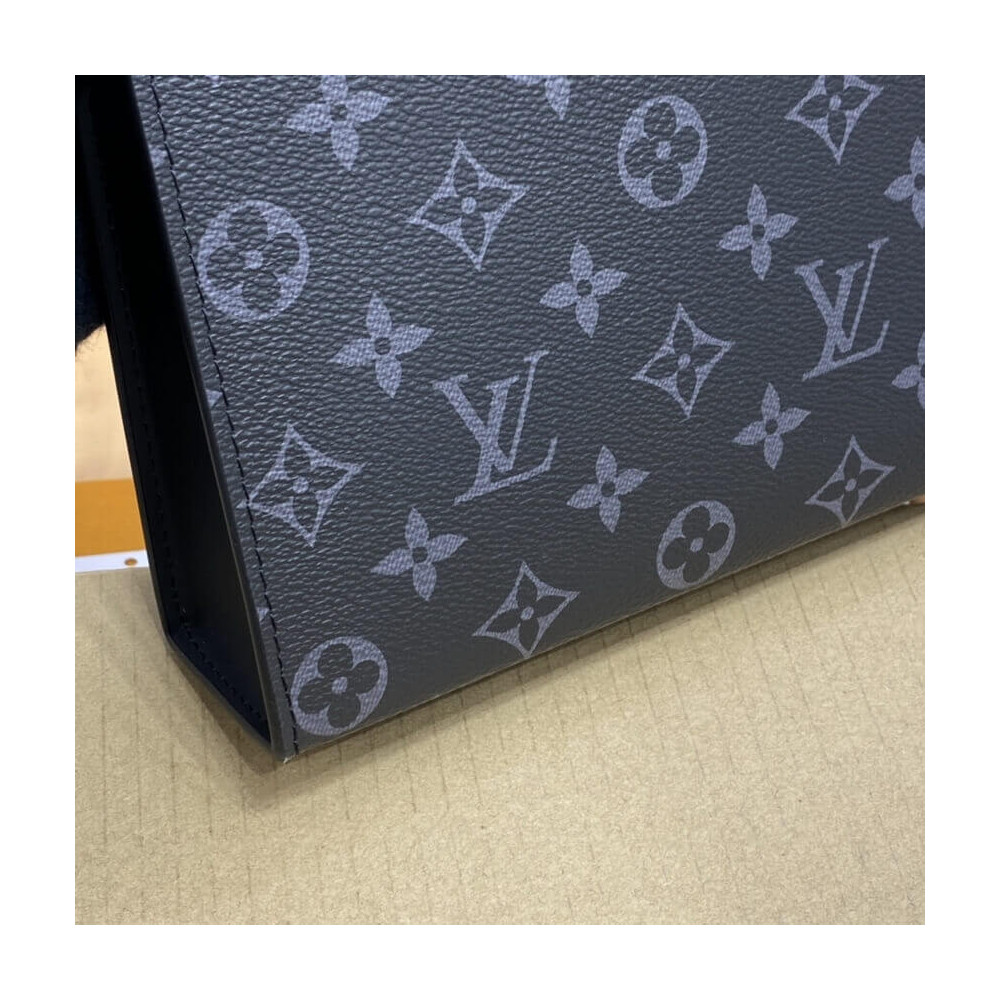 Louis Vuitton Monogram Eclipse Pochette Voyage MM M61692 Louis Vuitton Monogram Eclipse Pochette Voyage MM M61692