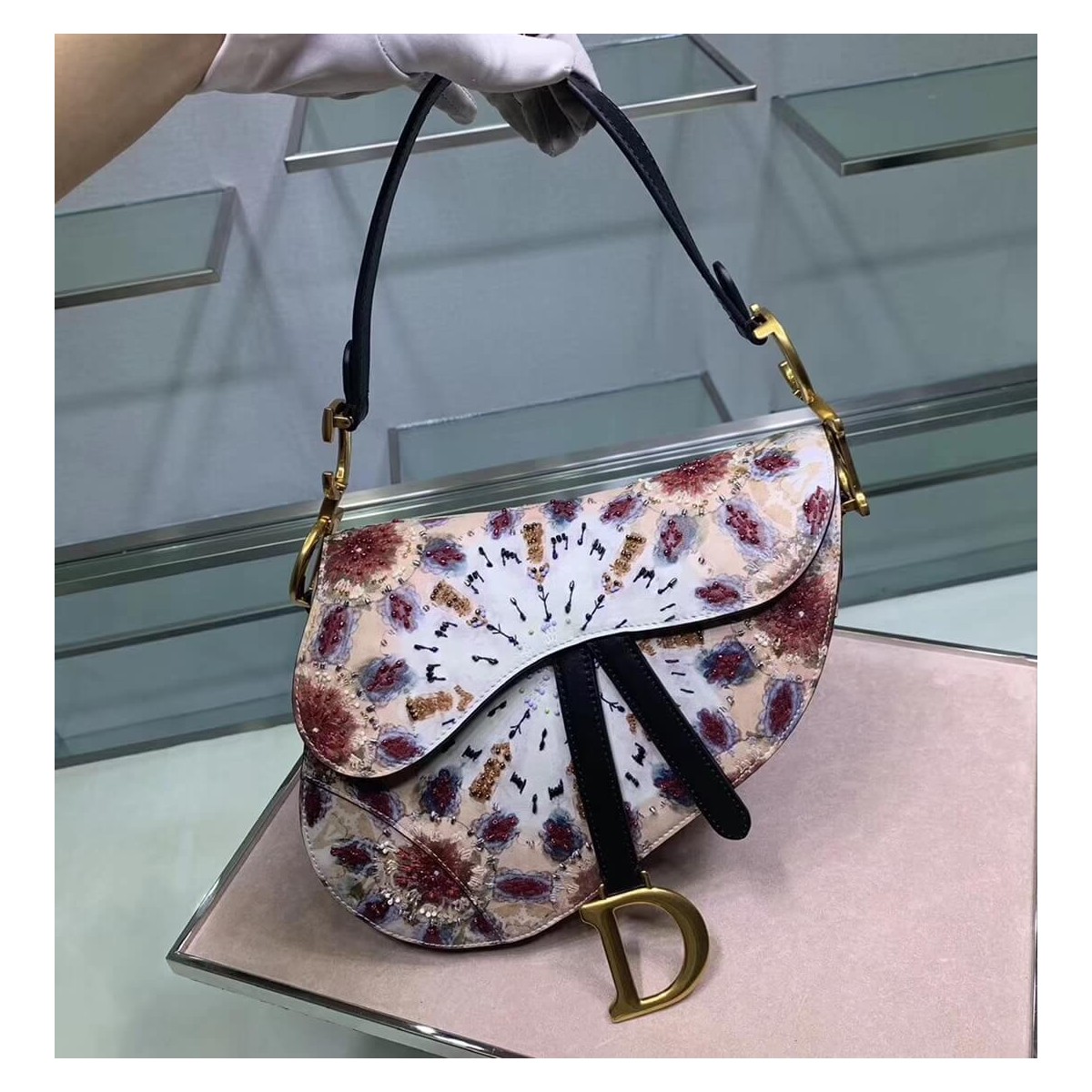 Christian Dior KaleiDiorscopic Saddle Bag M0446 Christian Dior KaleiDiorscopic Saddle Bag M0446