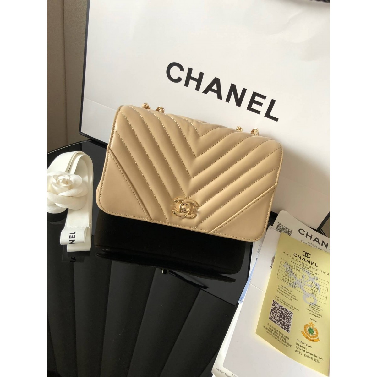 Chanel Calfskin Mini Flap Bag A91586 Chanel Calfskin Mini Flap Bag A91586