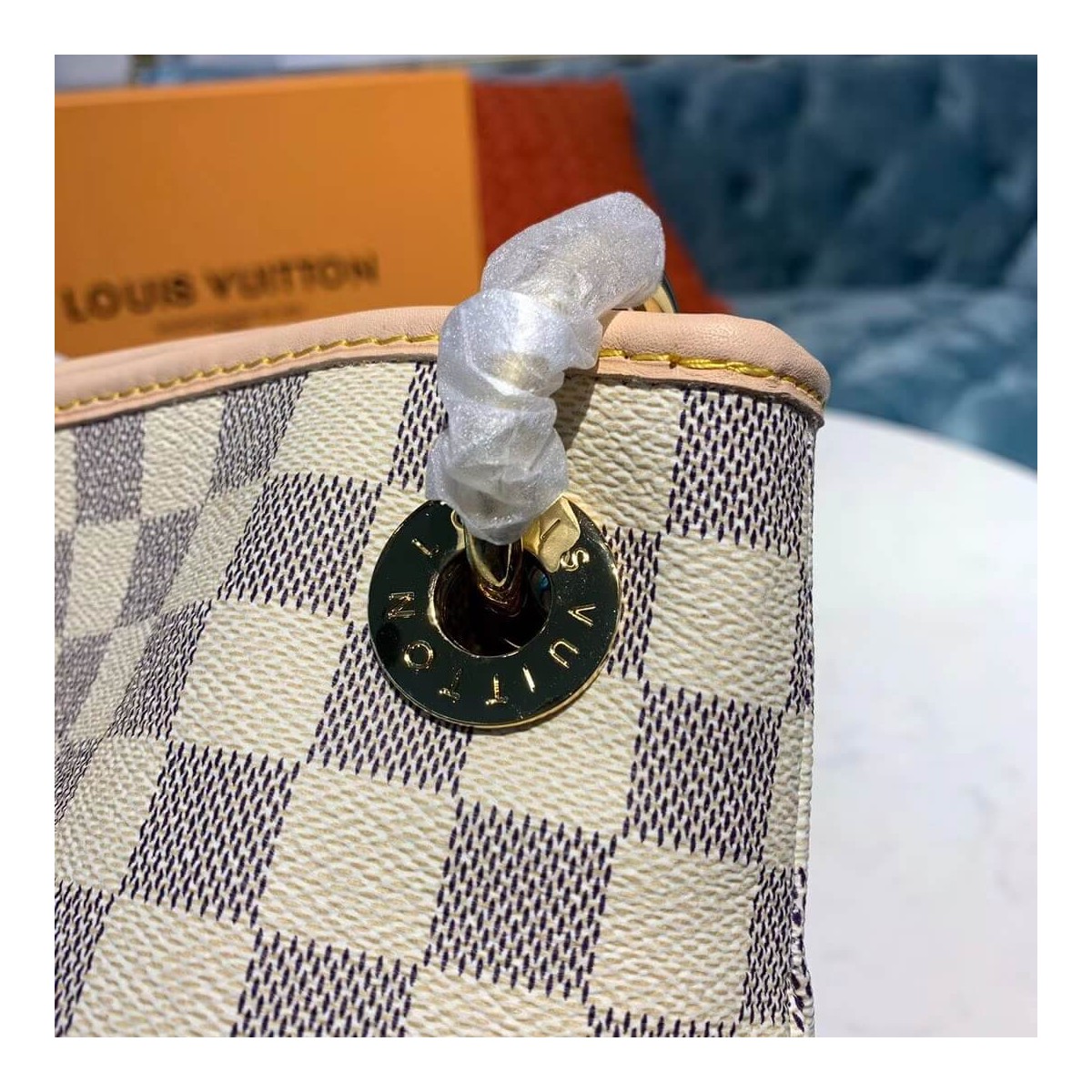 Louis Vuitton Damier Azur Canvas Artsy MM N40253 Louis Vuitton Damier Azur Canvas Artsy MM N40253