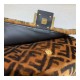 Fendi Sheepskin Large Baguette Bag 8BR771 Fendi Sheepskin Large Baguette Bag 8BR771