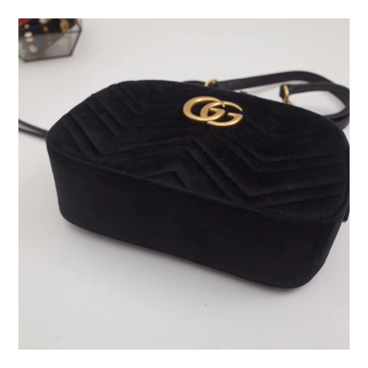 Gucci GG Marmont Velvet Small Shoulder Bag 447632 Gucci GG Marmont Velvet Small Shoulder Bag 447632
