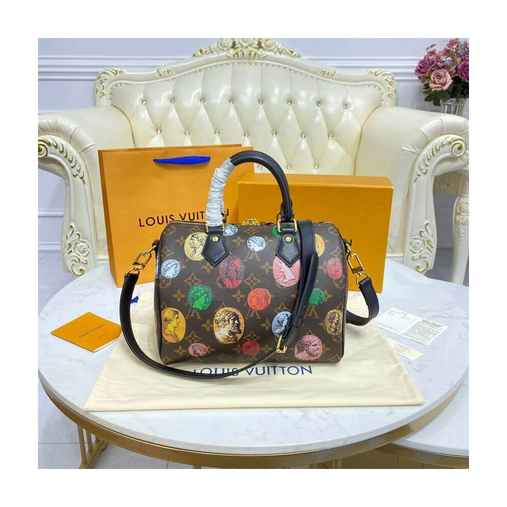 Louis Vuitton Monogram Cameo Printed Speedy Bandouliere 25 M45910 Louis Vuitton Monogram Cameo Printed Speedy Bandouliere 25 M45910