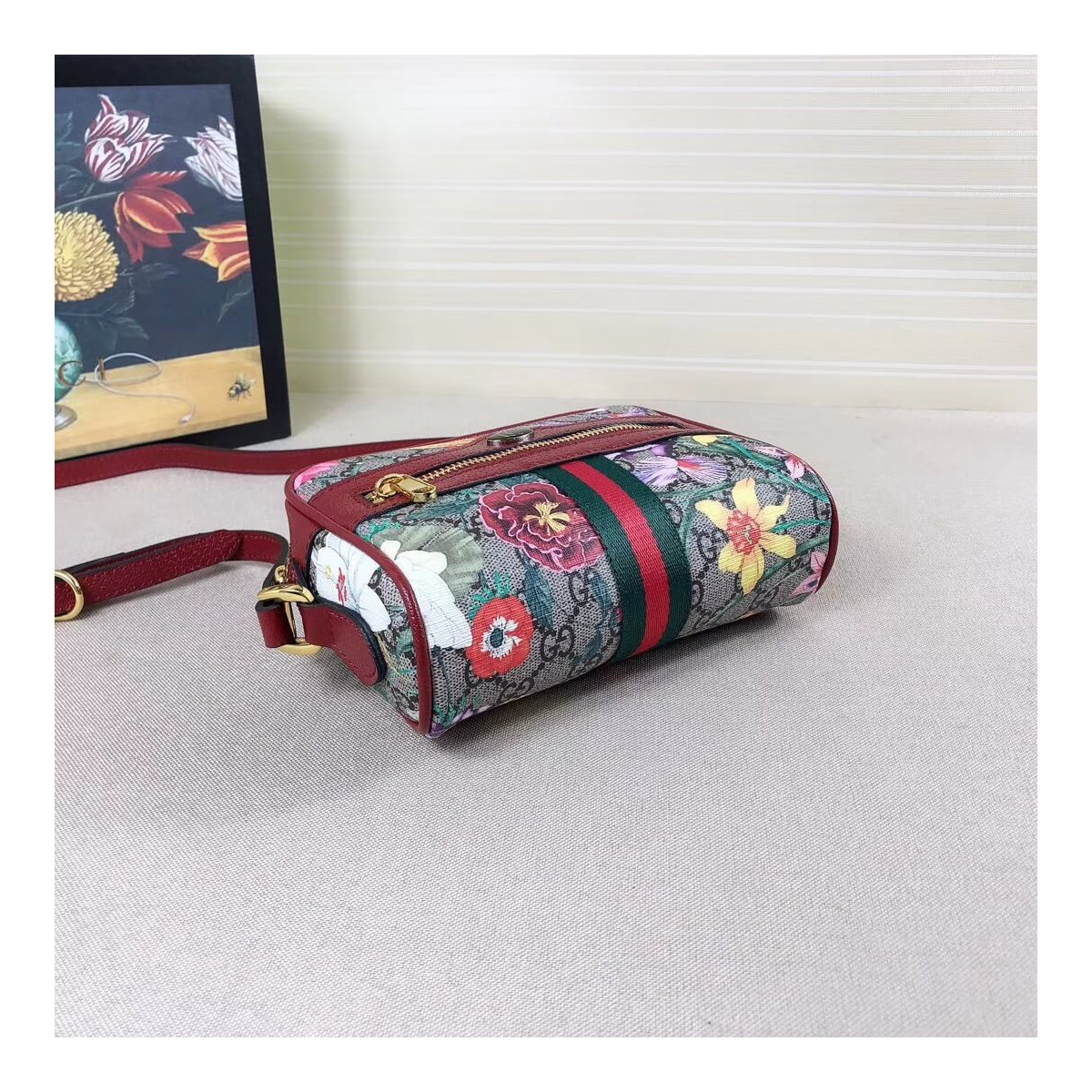 Gucci Ophidia GG Flora Mini Bag 517350 Gucci Ophidia GG Flora Mini Bag 517350