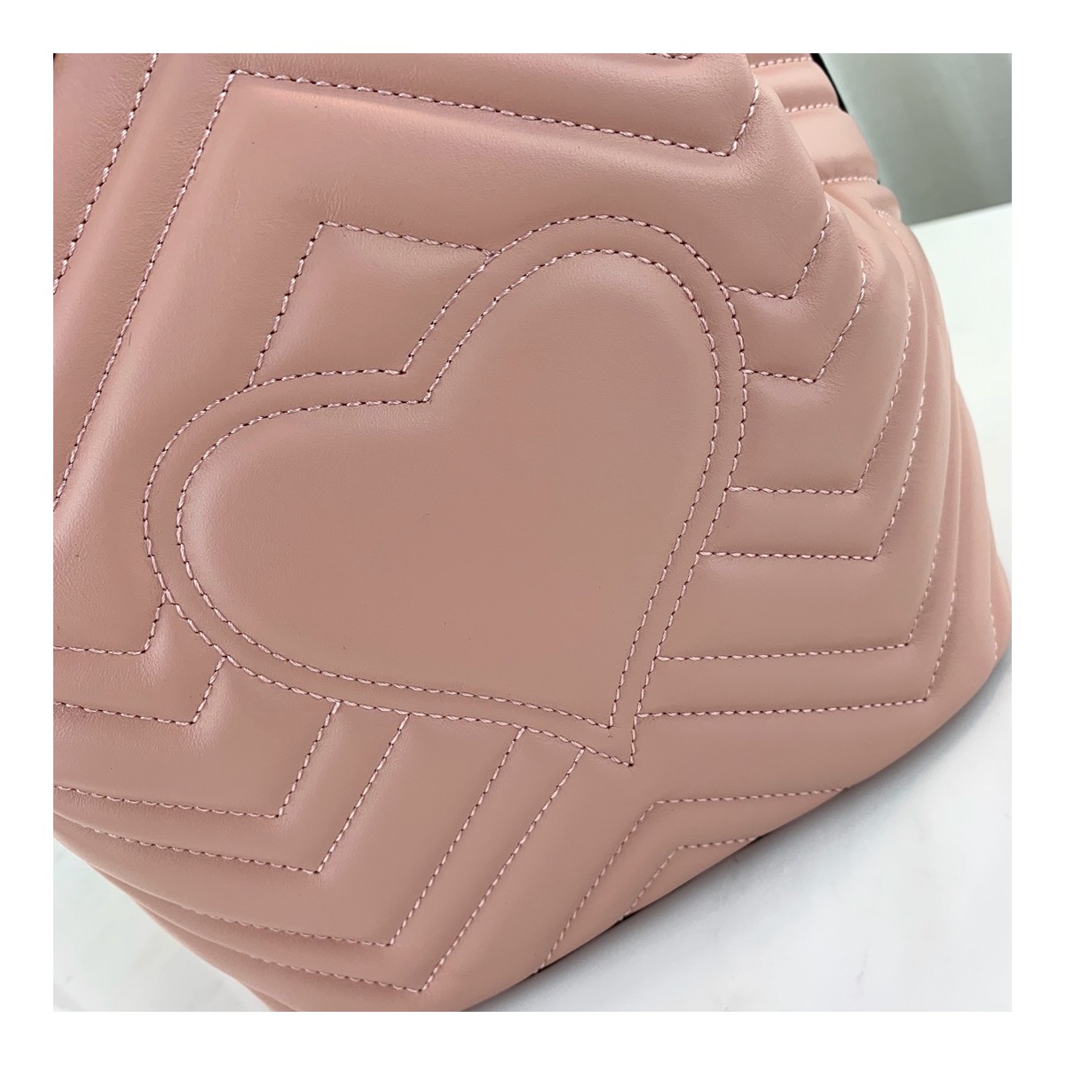 Gucci GG Marmont Quilted Leather Bucket Bag 476674 Gucci GG Marmont Quilted Leather Bucket Bag 476674