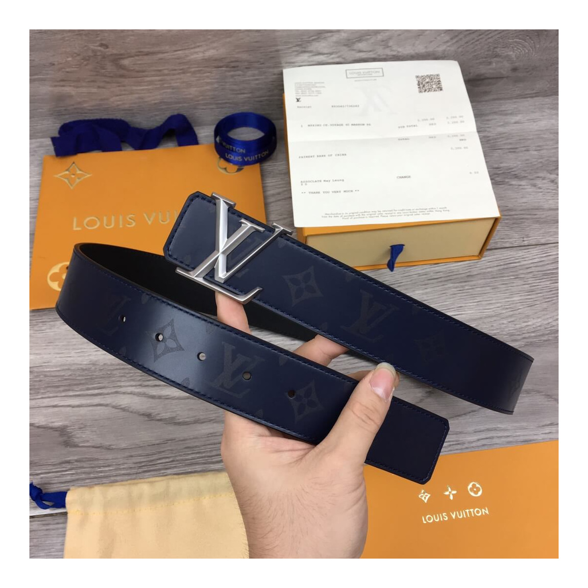 Louis Vuitton Pyramide 40mm Reversible Belt M9346 Louis Vuitton Pyramide 40mm Reversible Belt M9346