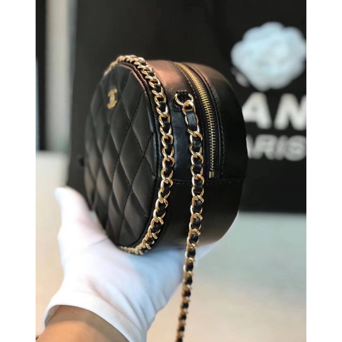 Chanel Round Clutch Chain Bag A70657 Chanel Round Clutch Chain Bag A70657