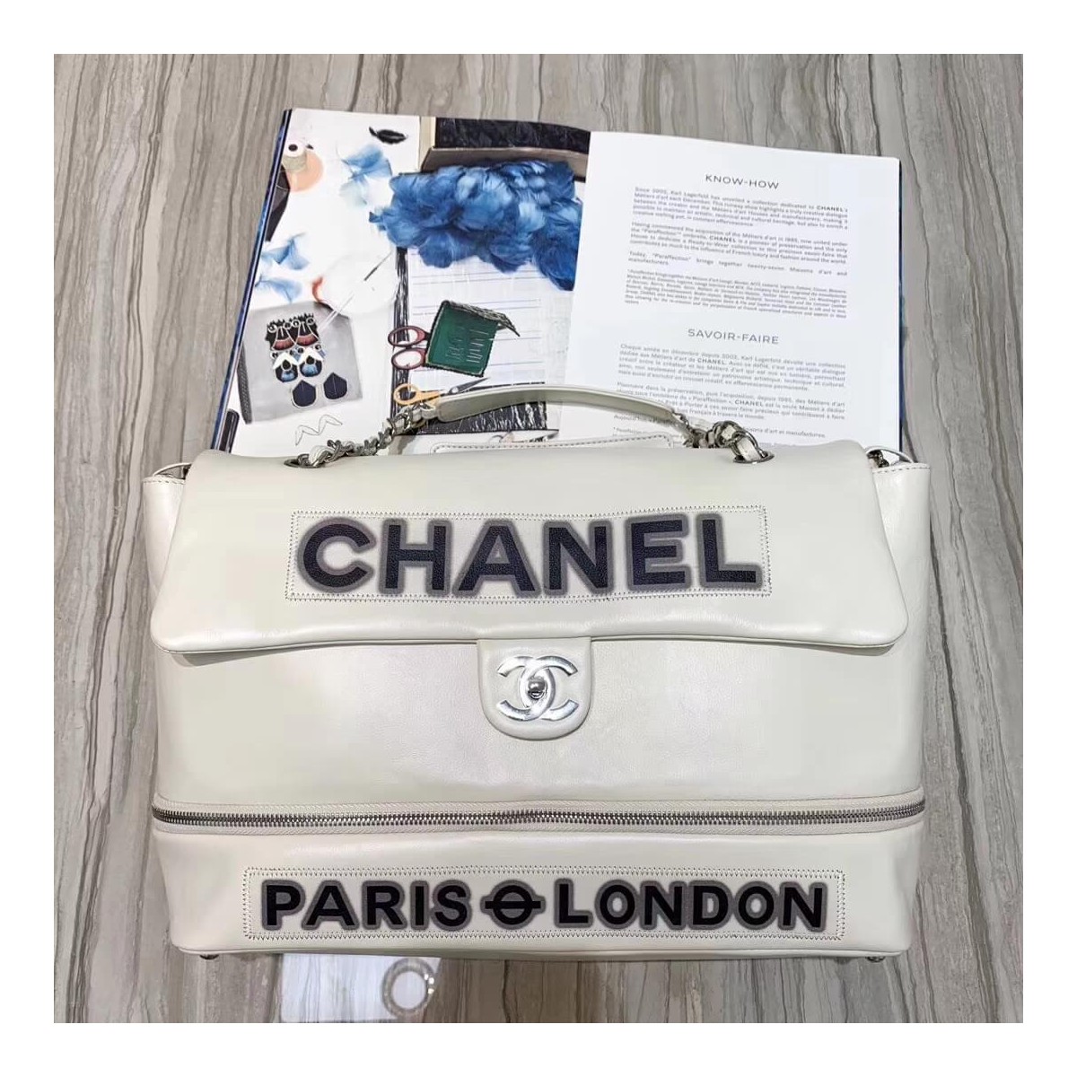 Chanel Flap Shopping Bag A1008 Chanel Flap Shopping Bag A1008