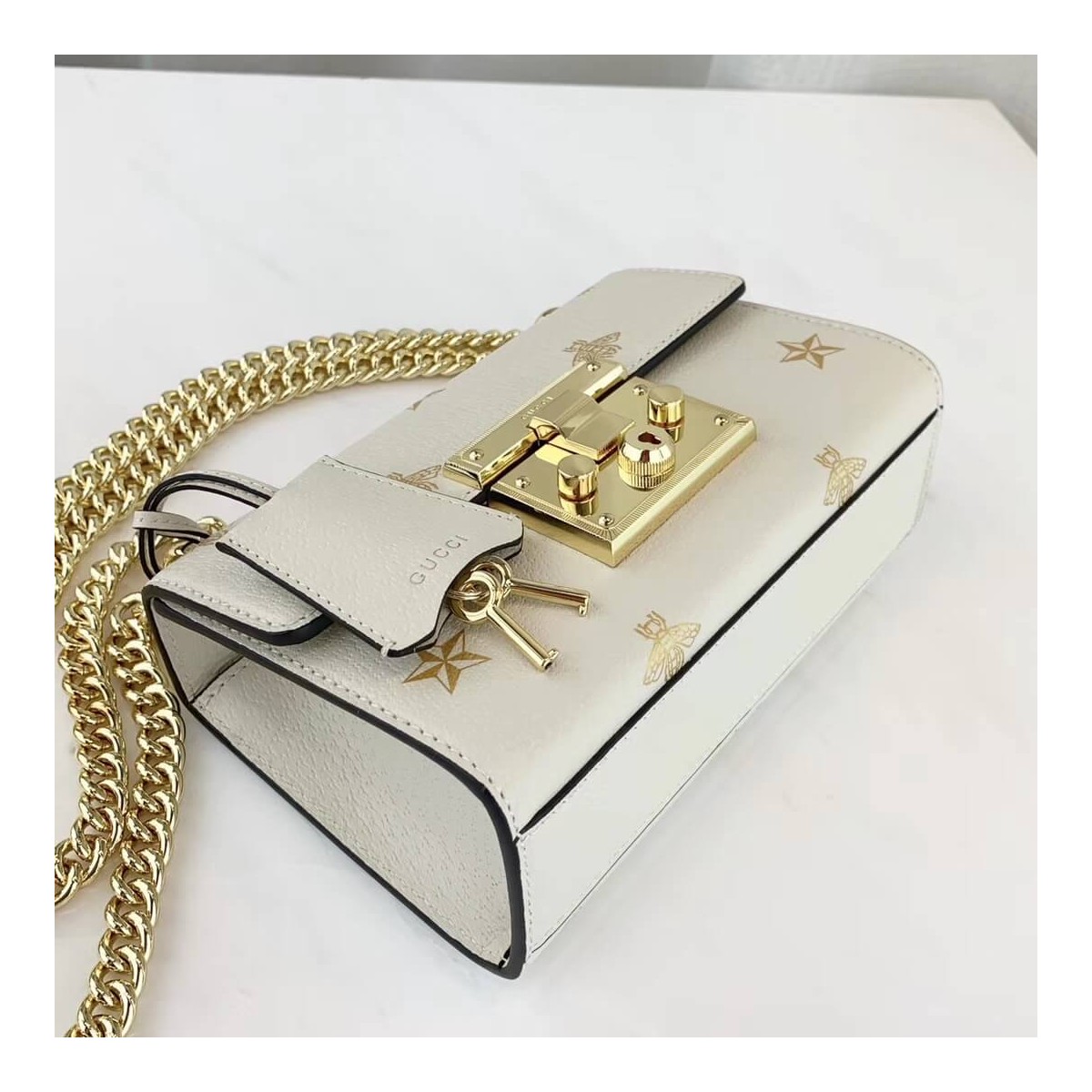 Gucci Padlock Bee Star Small Shoulder Bag 432182 Gucci Padlock Bee Star Small Shoulder Bag 432182