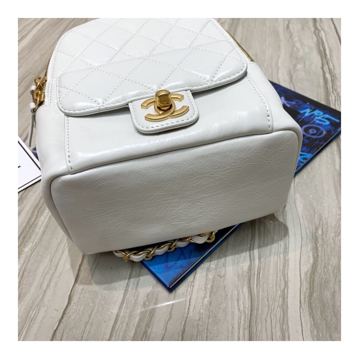 Chanel Waxy Calfskin CC Day Backpack Bag AS8866 Chanel Waxy Calfskin CC Day Backpack Bag AS8866