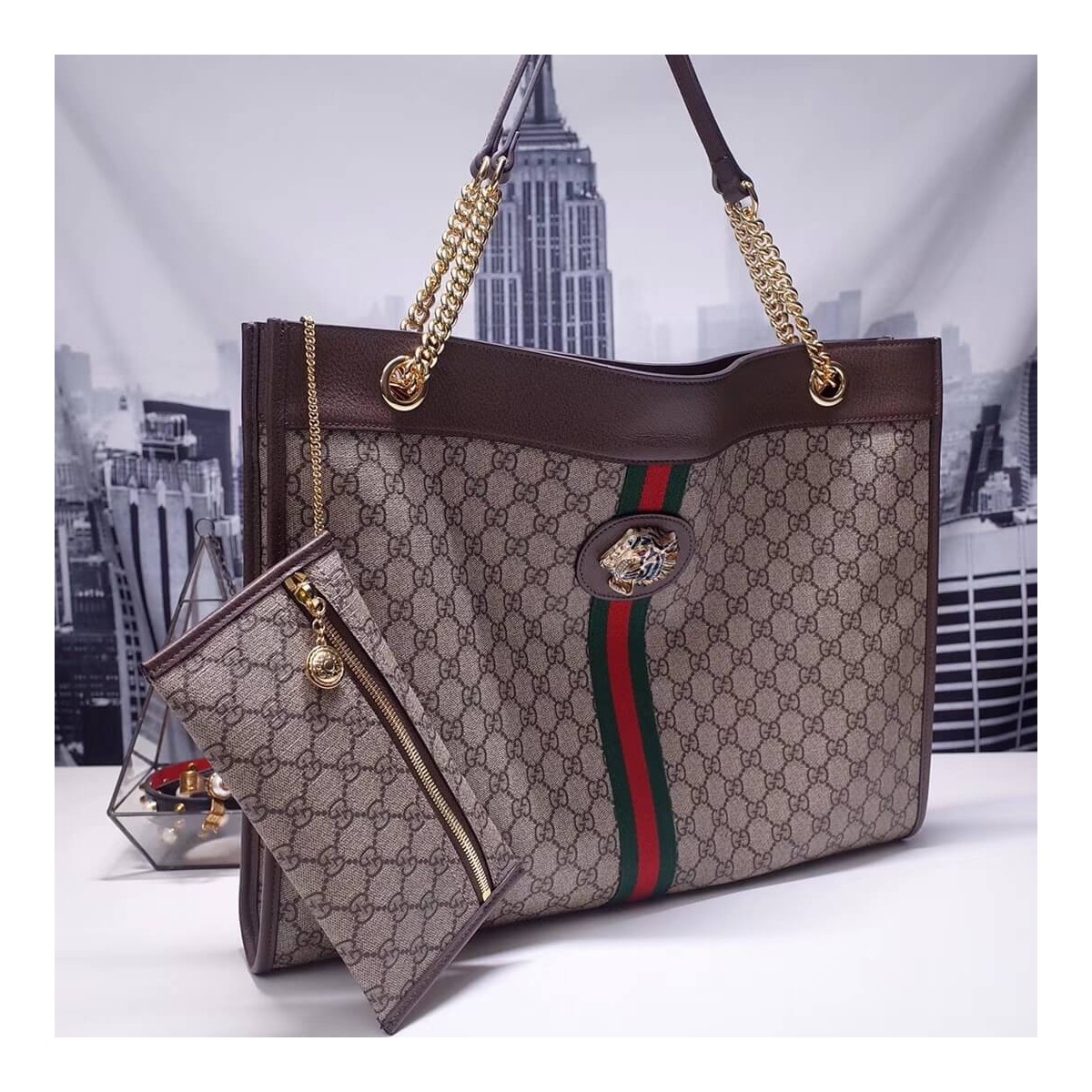 Gucci Exclusive Rajah GG Tote 537219 Coffee Gucci Exclusive Rajah GG Tote 537219 Coffee