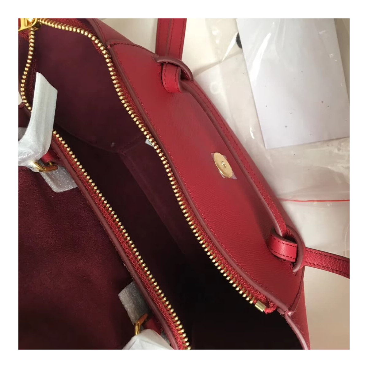 Celine Micro Belt Bag In Grained Calfskin 189153 Ruby Celine Micro Belt Bag In Grained Calfskin 189153 Ruby