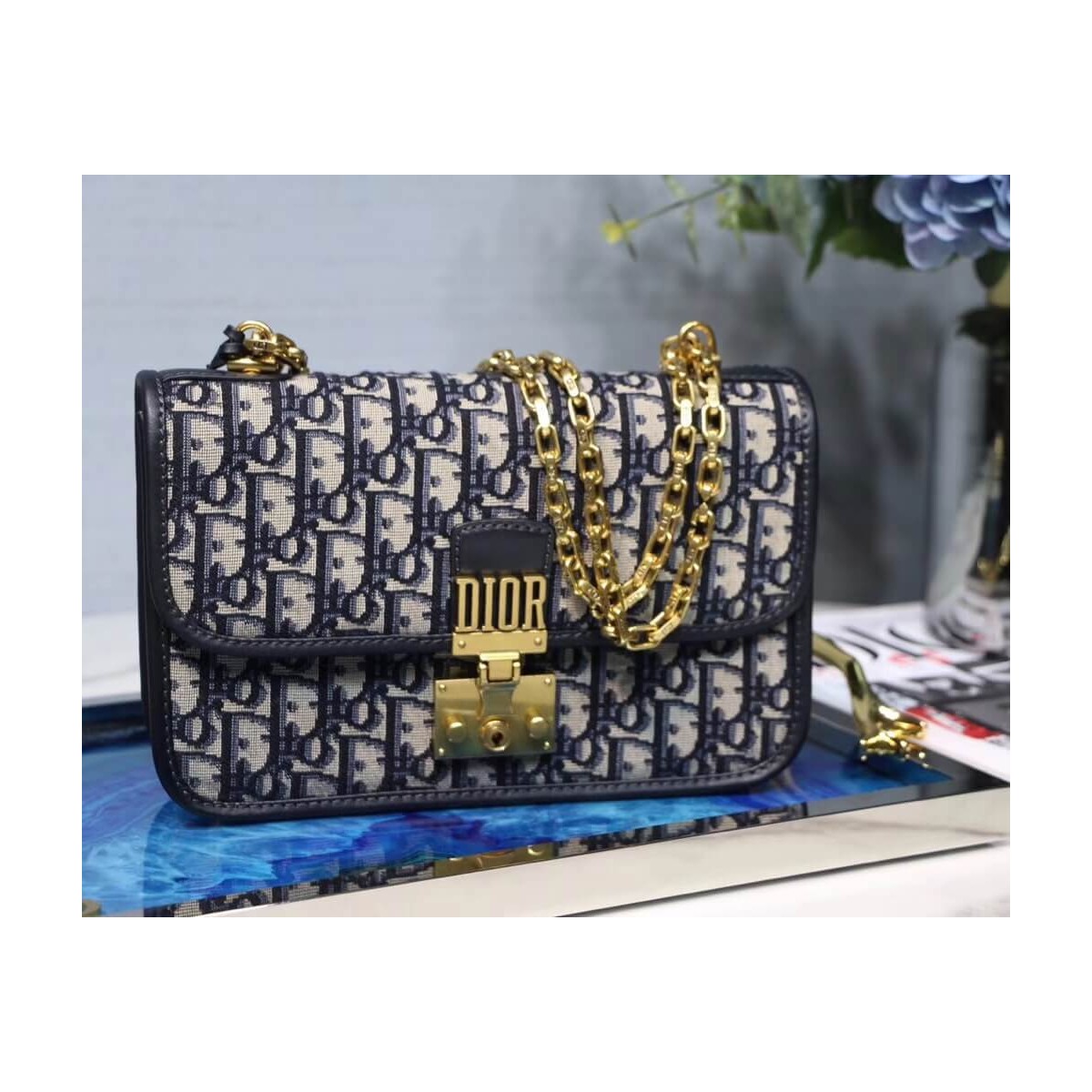 Christian Dior Dioradict Oblique Bag M9003 Christian Dior Dioradict Oblique Bag M9003