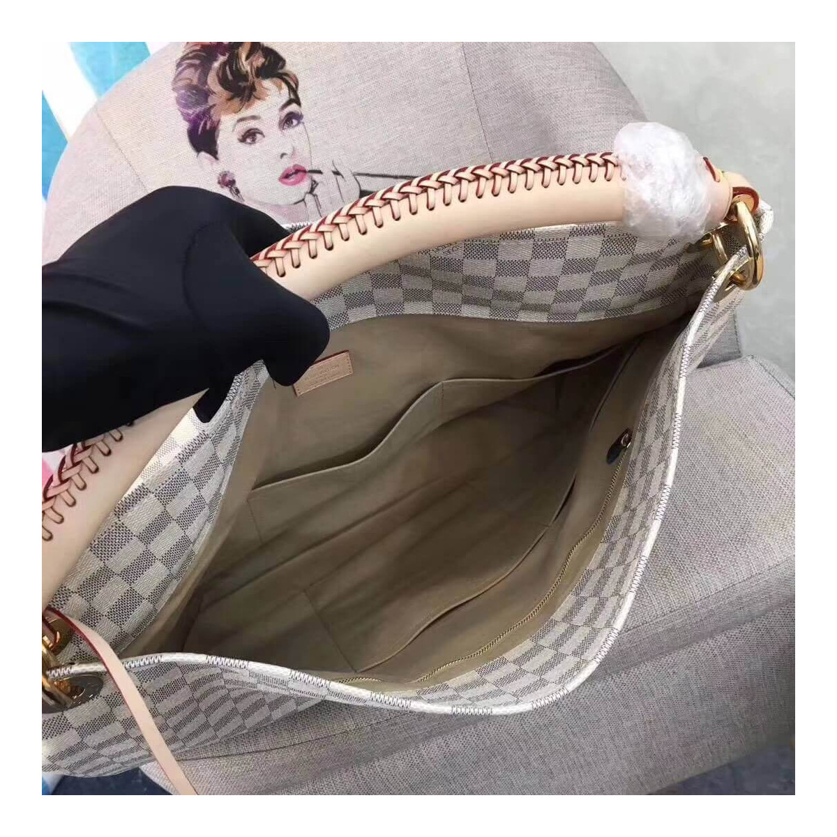 Louis Vuitton Damier Azur Canvas Artsy GM N41173 Louis Vuitton Damier Azur Canvas Artsy GM N41173