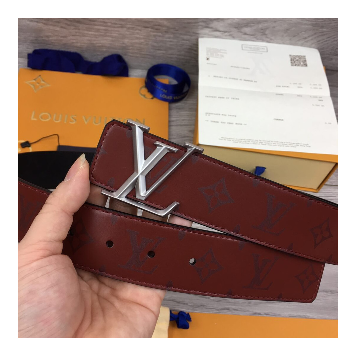 Louis Vuitton Pyramide 40mm Reversible Belt M9346 Louis Vuitton Pyramide 40mm Reversible Belt M9346