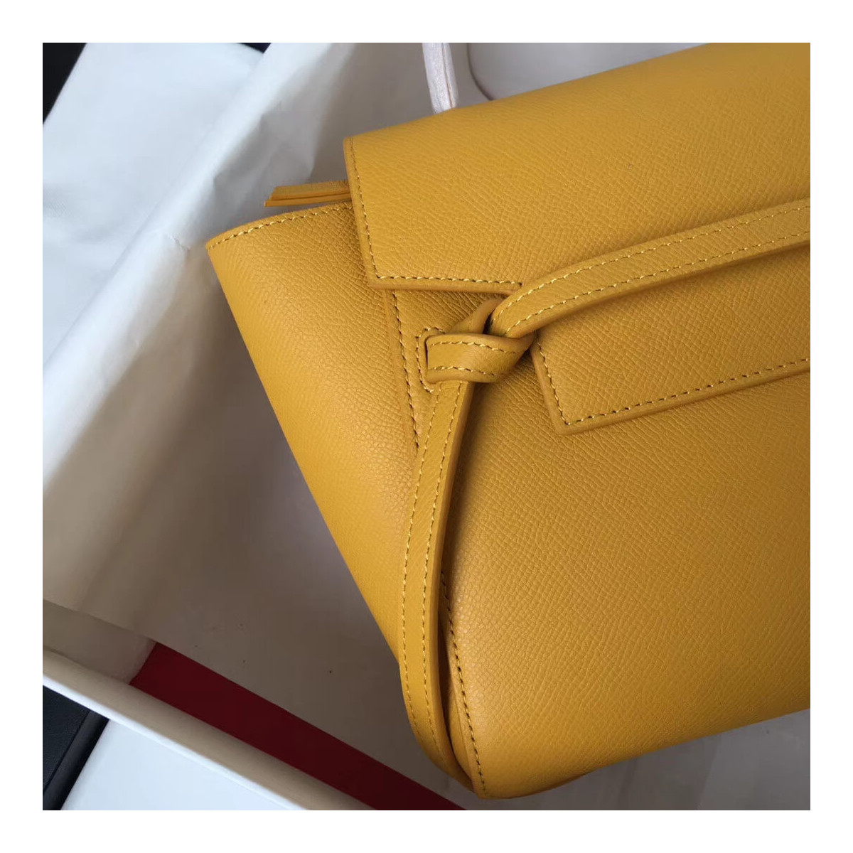 Celine Micro Belt Bag In Grained Calfskin 189153 Yellow Celine Micro Belt Bag In Grained Calfskin 189153 Yellow