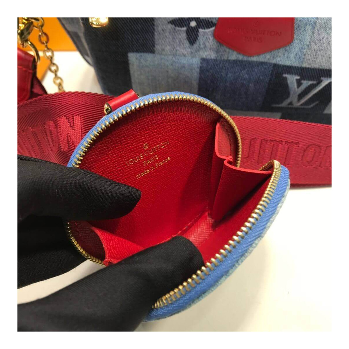 Louis Vuitton Monogram Denim Canvas Multi Pochette Accessoires M44990 Louis Vuitton Monogram Denim Canvas Multi Pochette Accessoires M44990