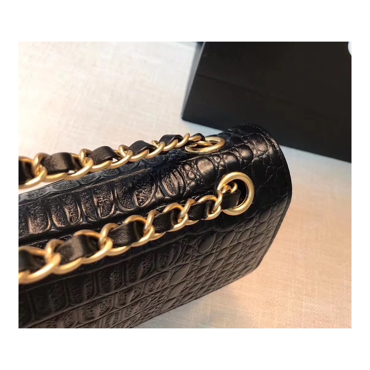 Chanel Alligator Flap Classic Bag 1112 Chanel Alligator Flap Classic Bag 1112