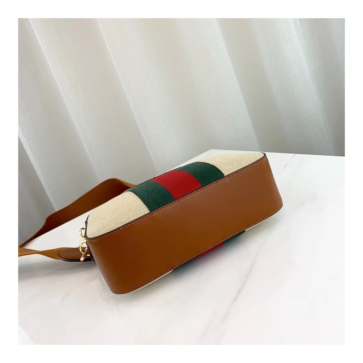Gucci Vintage Canvas Shoulder Bag 575073 Beige Gucci Vintage Canvas Shoulder Bag 575073 Beige