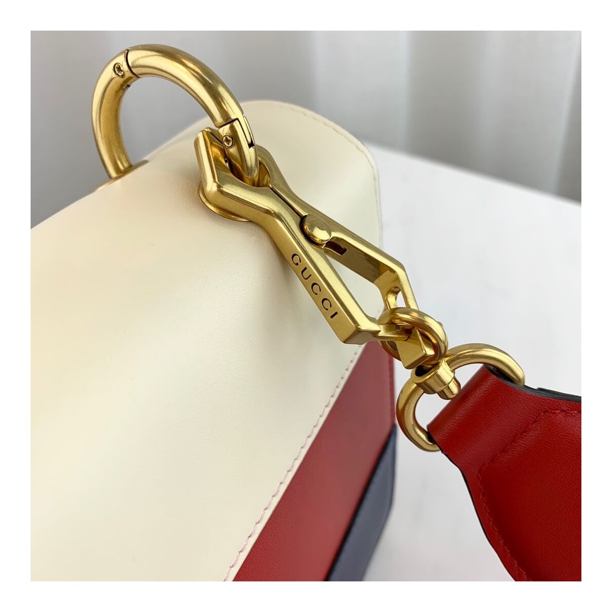 Gucci Queen Margaret Shoulder Bag 476542 Blue/Red/White Gucci Queen Margaret Shoulder Bag 476542 Blue/Red/White