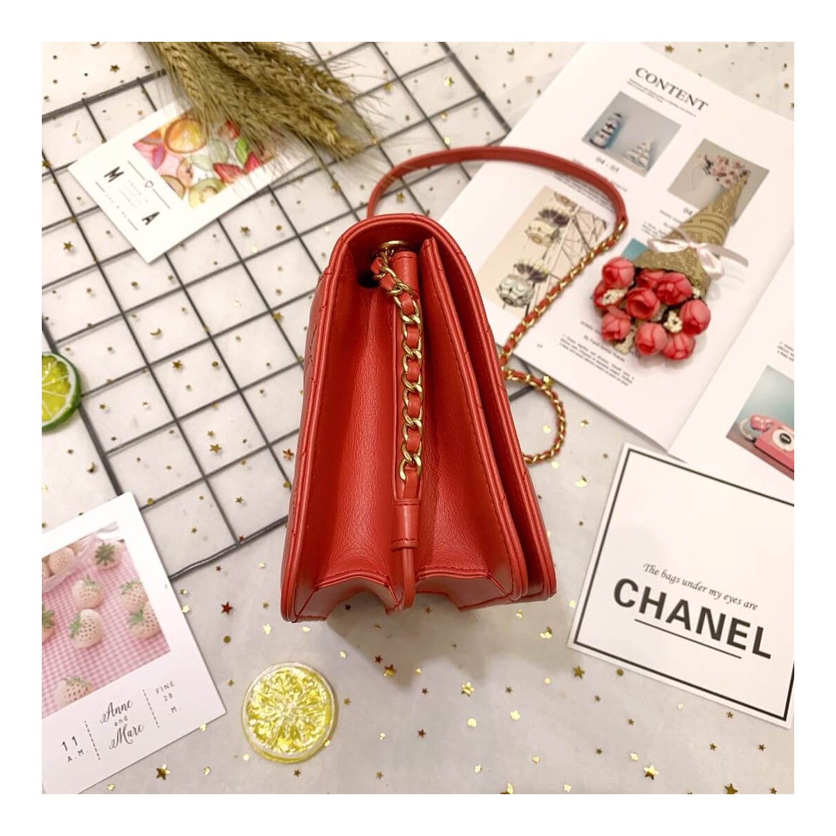 Chanel Calf Leather Single Flap Bag AS8869 Chanel Calf Leather Single Flap Bag AS8869