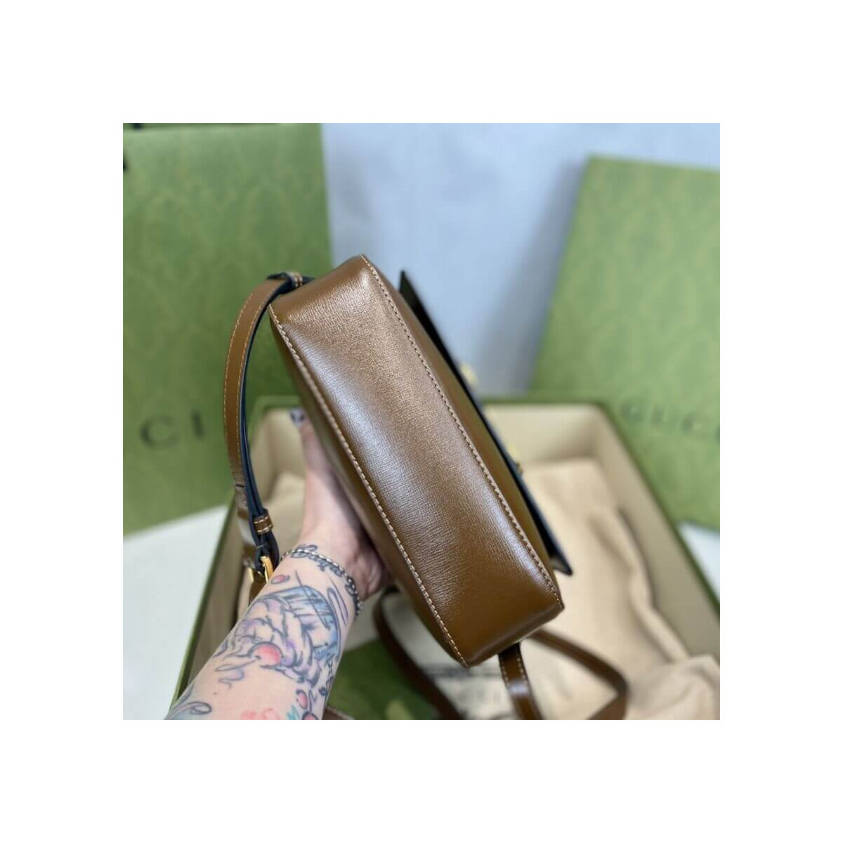 Gucci Horsebit 1955 Small Leather Shoulder Bag 645454 Gucci Horsebit 1955 Small Leather Shoulder Bag 645454