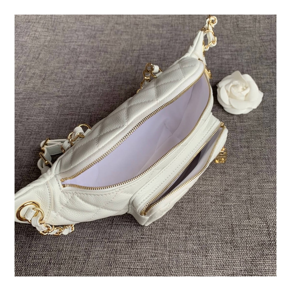 Chanel Quilted Caviar Clafskin Waist Bag AS0556 Chanel Quilted Caviar Clafskin Waist Bag AS0556