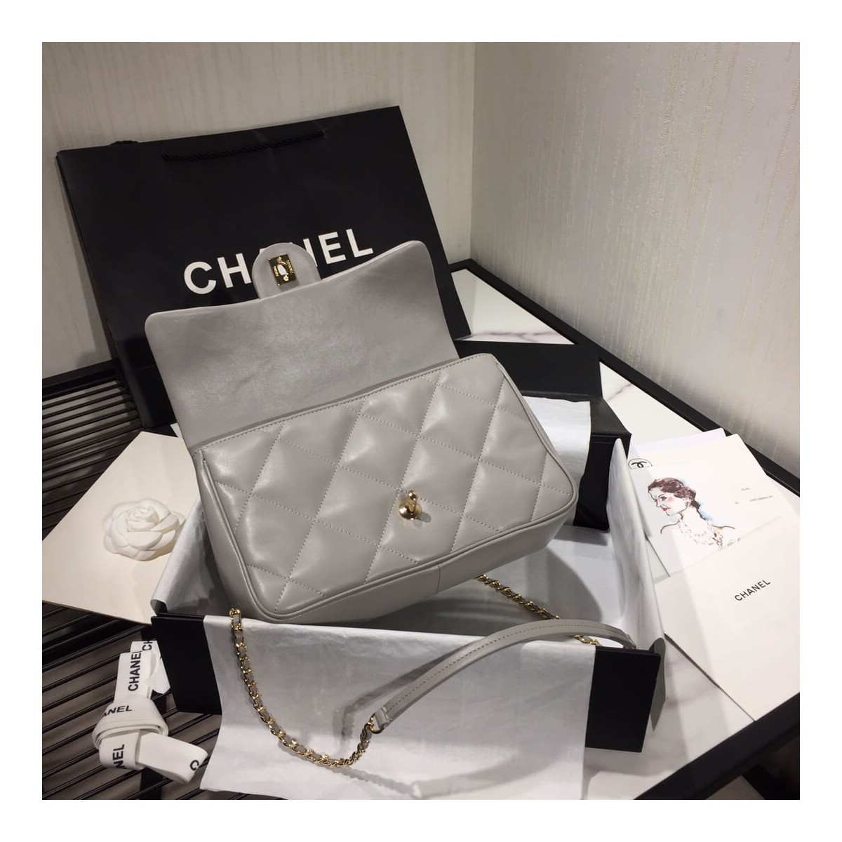 Chanel Large Flap Bag With Handle AS1115 Chanel Large Flap Bag With Handle AS1115