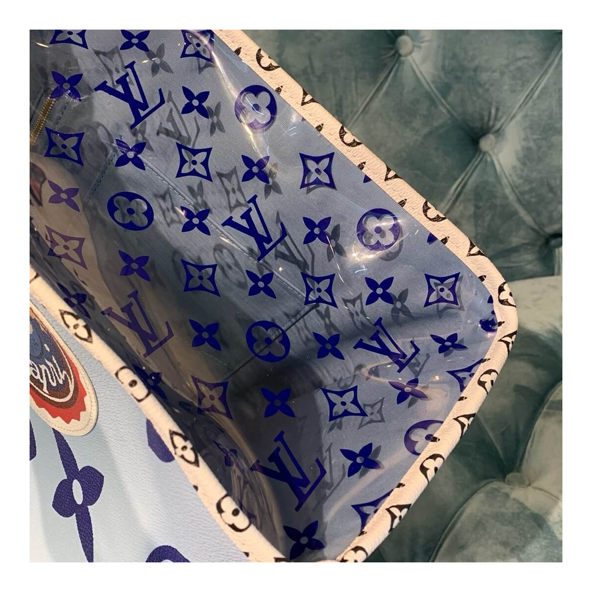 Louis Vuitton Onthego M44571 Blue Louis Vuitton Onthego M44571 Blue