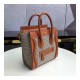 Celine Nano Luggage Bag In Tweed And Smooth Calfskin 189242 Celine Nano Luggage Bag In Tweed And Smooth Calfskin 189242