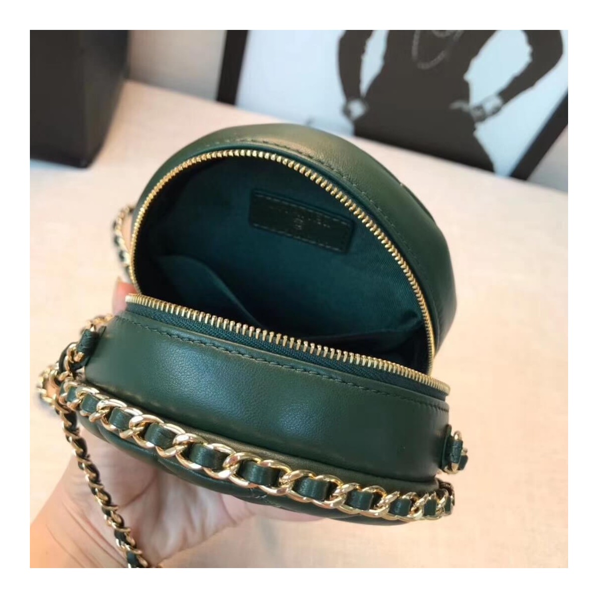 Chanel Round Clutch Chain Bag A70657 Chanel Round Clutch Chain Bag A70657