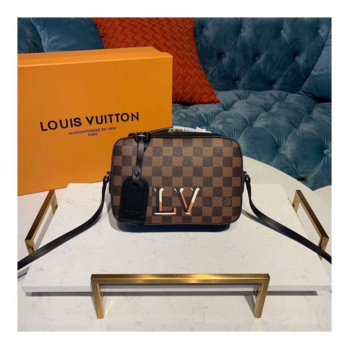 Louis Vuitton Damier Ebene Canvas Santa Monica N40178 Louis Vuitton Damier Ebene Canvas Santa Monica N40178