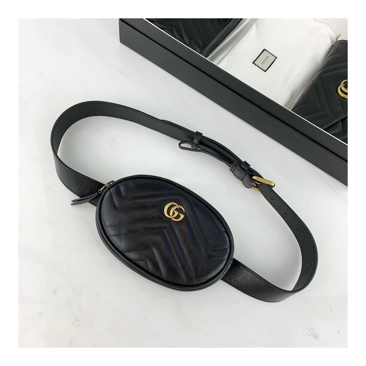 Gucci GG Marmont Matelasse Belt Bag 524597 Gucci GG Marmont Matelasse Belt Bag 524597